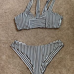 Striped bikini